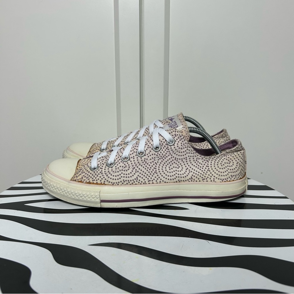 Converse ctas low polka dot heart purple beige - Picture 3 of 8